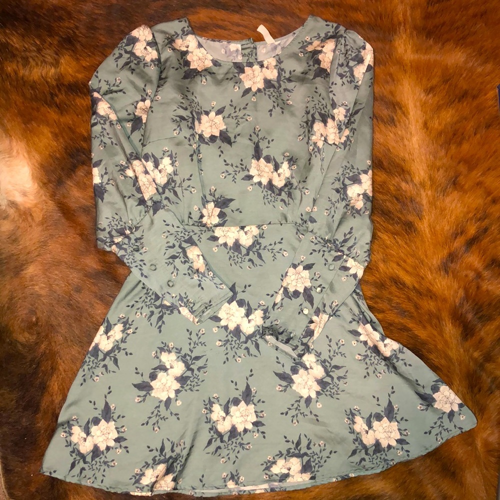 Free people floral mini dress